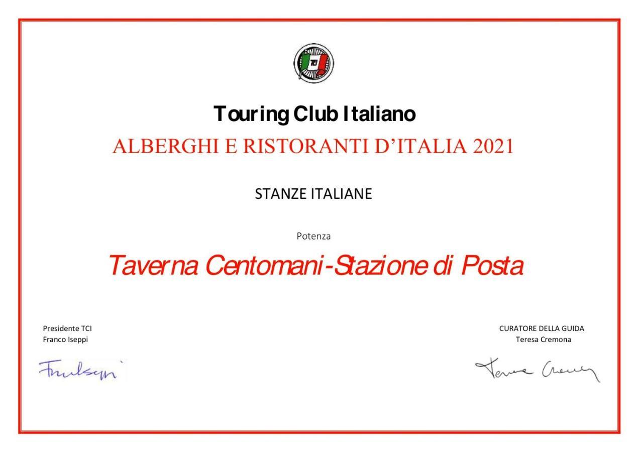 פוטנצה Taverna Centomani מראה חיצוני תמונה